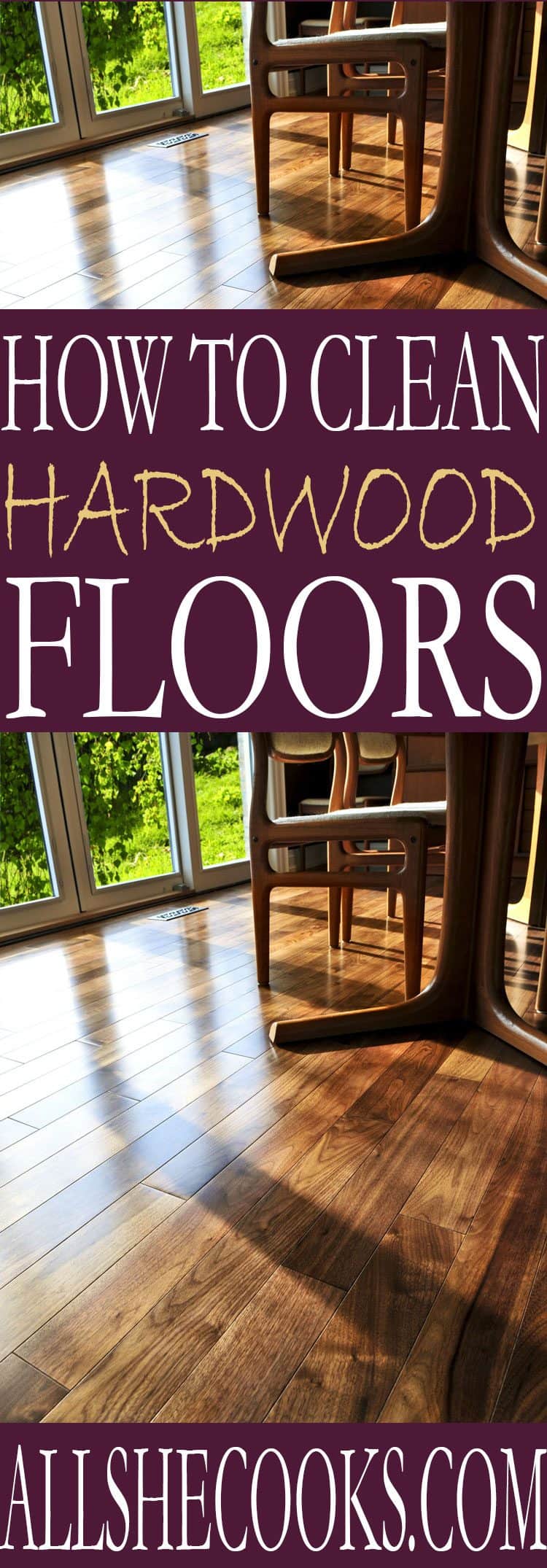 Follow these simple tips to clean hardwood floors to keep your hardwood floors in tip top clean shape. Your floors will be shiny in no time!