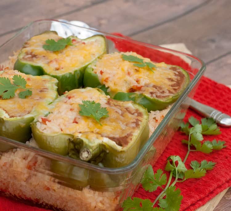 Mexican Rice With Stuffed Peppers All She Cooks