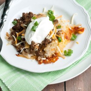 Slow Cooker Spicy Taco Baked Potatos