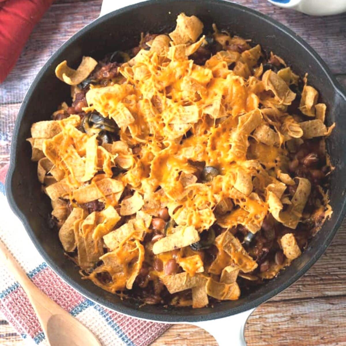 Chili Corn Chip Casserole One-Dish Meal- All She Cooks