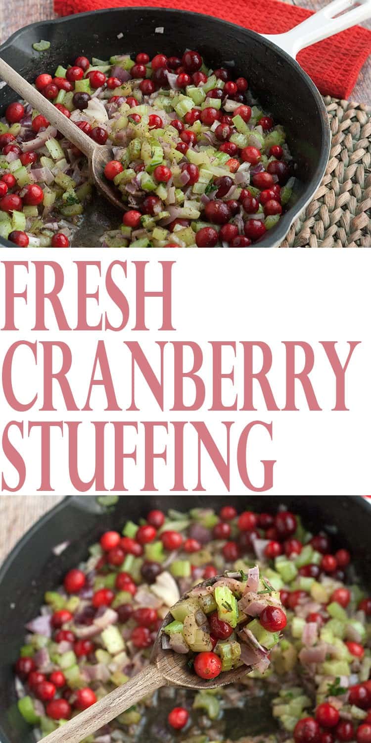Easy Turkey Stuffing Recipes -Fresh cranberry stuffing is a delicious Thanksgiving side dish recipe and makes a gorgeous presentation for the holiday table.