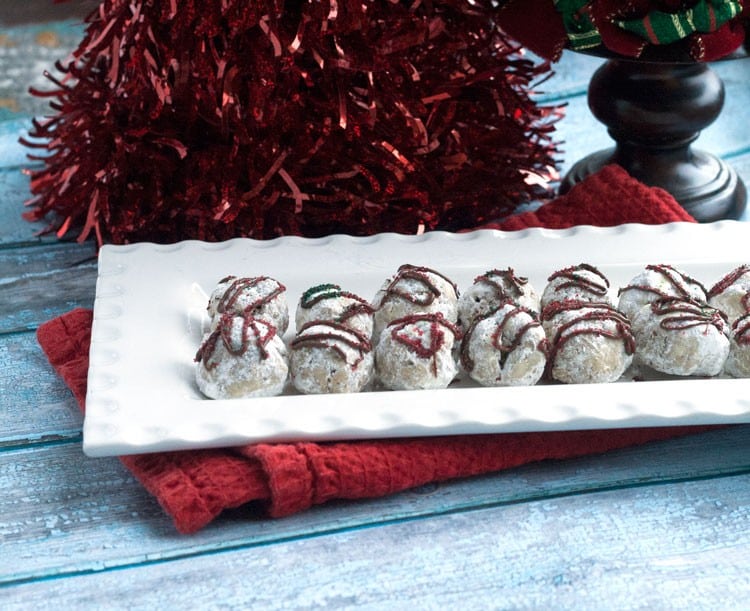 peppermint snowball cookies