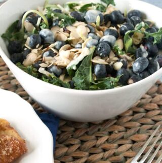 Blueberry and Kale Superfoods Salad