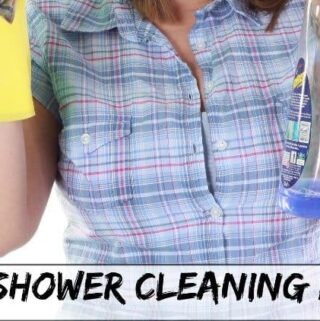 We've solved the shower cleaning problem? Make this BEST EVER Easy Homemade Shower Cleaner with Dawn and Vinegar and see it work!