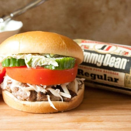 jimmy dean sausage burger