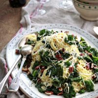 Angel Hair Pasta with Kale and Lemon