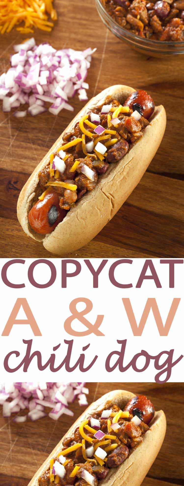 Copycat A&W Beef Chili Dogs