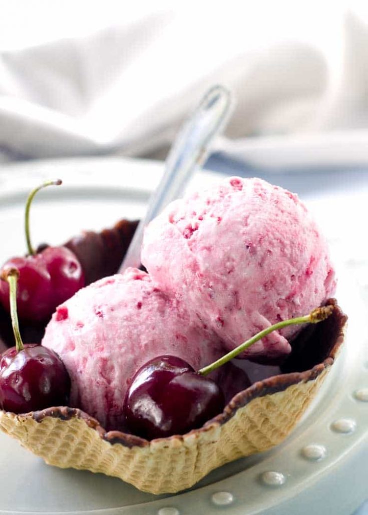 Copycat Ben & Jerry's Cherry Garcia Ice Cream