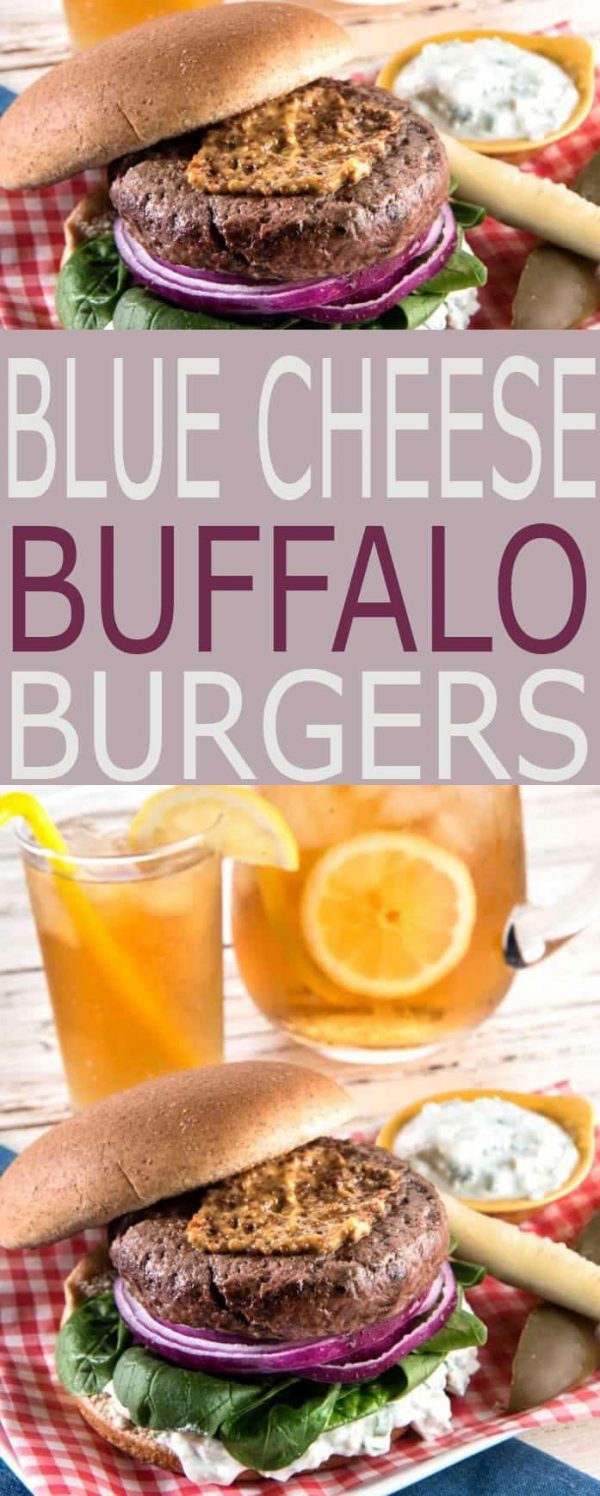 ProteinPacked Blue Cheese Buffalo Burgers