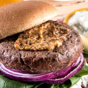 blue cheese buffalo burger