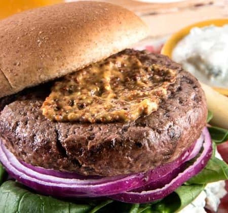 blue cheese buffalo burger