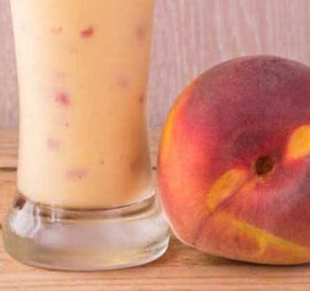 peach milkshake with soy milk