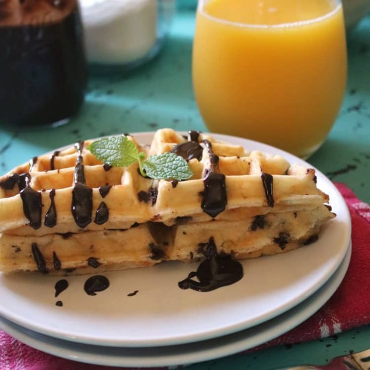 Homemade Mint Waffles Recipe