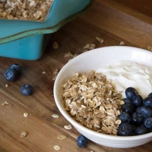 Baked Oatmeal recipe is a healthy breakfast recipe that tastes so good. Pair it with yogurt, berries or fruit and serve it hot.