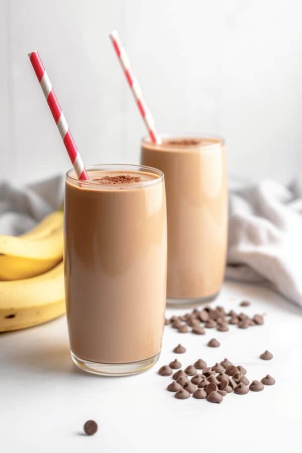 chocolate peanut butter banana smoothie