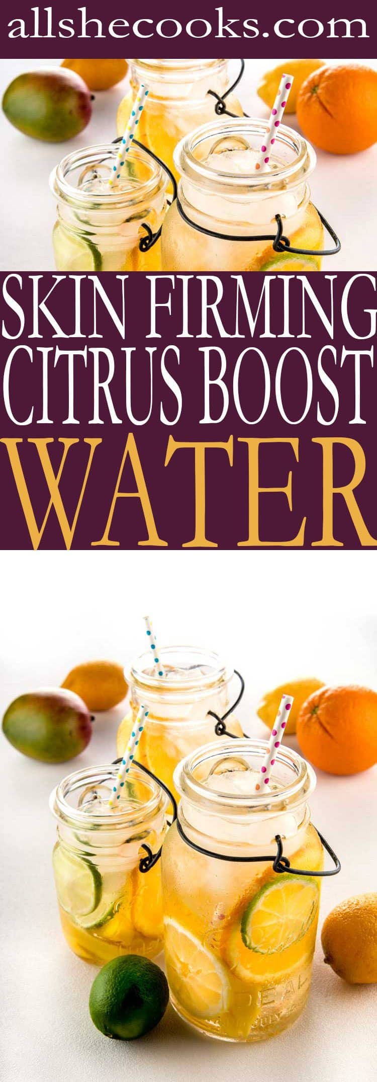 Citrus-infused boost water has abundant health and beauty benefits. It keeps your metabolism cranking and it helps naturally smooth and tighten skin.best infused water recipes 