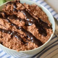 Overnight Slow Cooker Hot Chocolate Oatmeal