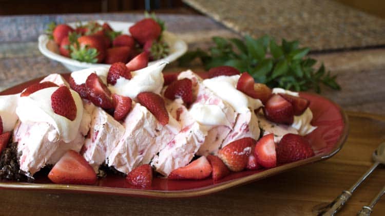 Strawberry Whipped Dessert is a frozen treat that is sweet and delicious and will have you begging for more. This easy dessert will quickly become a family favorite because of its gorgeous presentation and ease of preparation.