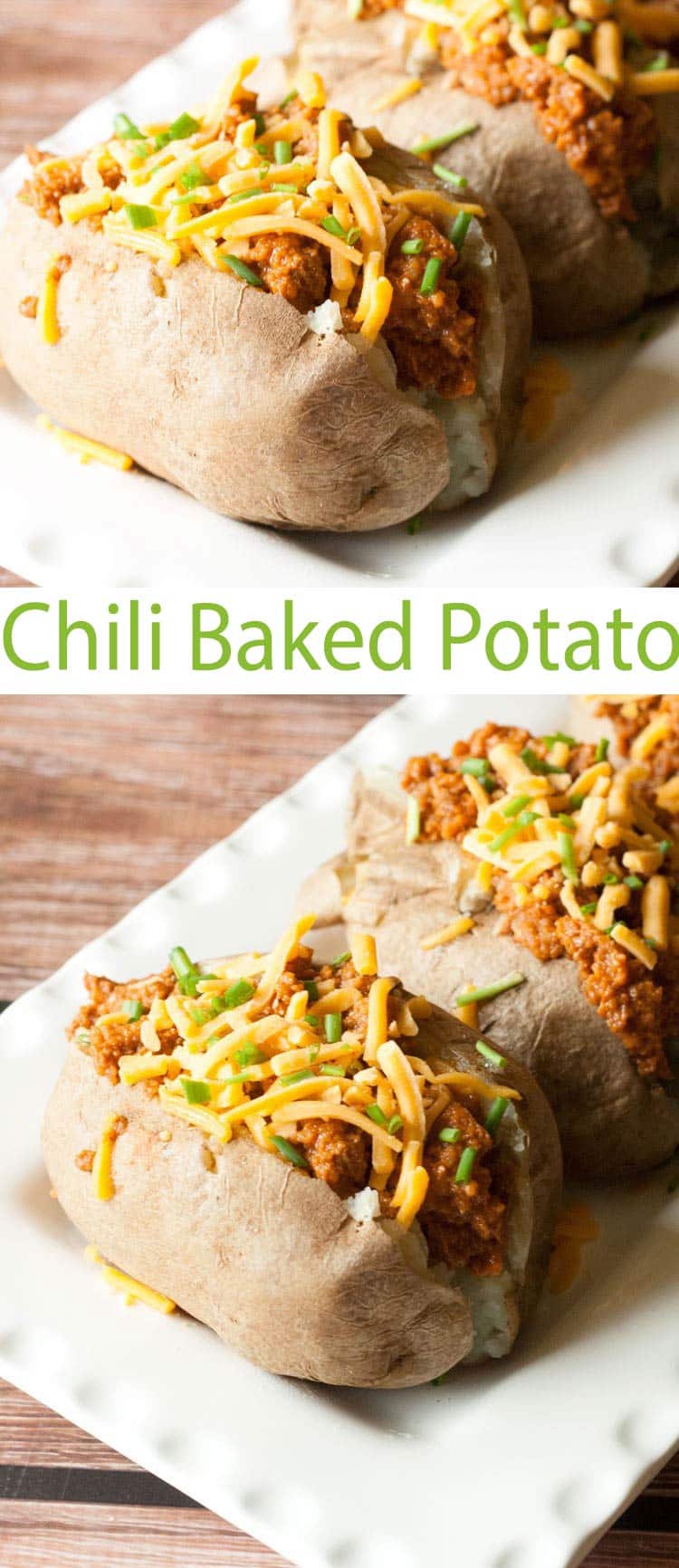 Loaded Chili Baked Potato- UMMmm Good!