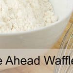 Permalink to: Make Ahead Waffle Mix Make Ahead Waffle Mix recipe is just what you need for busy morning meal solutions. This waffle mix saves you time and is a healthier-for-you homemade waffle mix recipe.