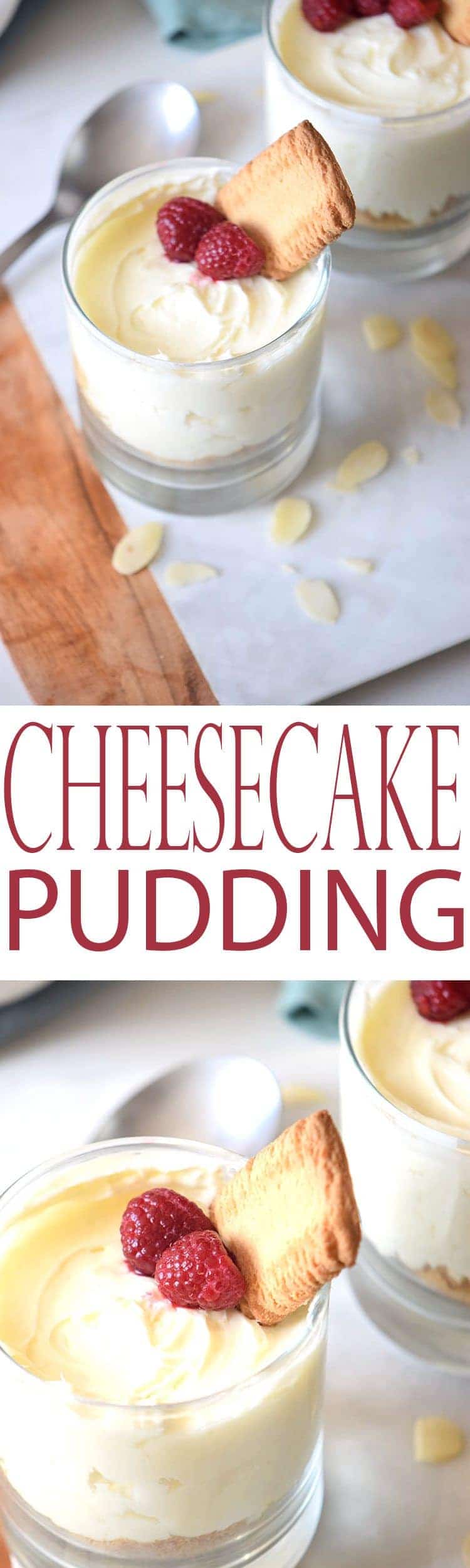 You'll love this simple Cheesecake Pudding recipe with from scratch ingredients so you know what you're eating. Make this sweet dessert up and top with berries for a fast dessert idea.