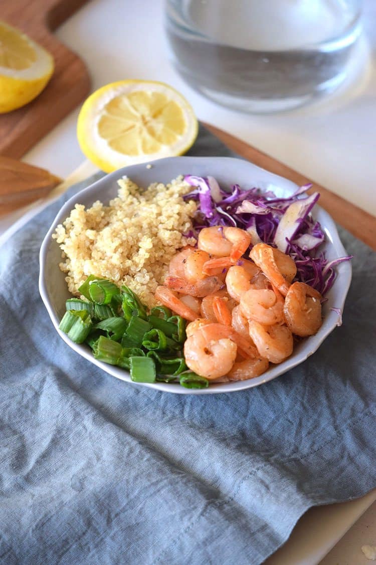 easy-shrimp-bowl - All She Cooks