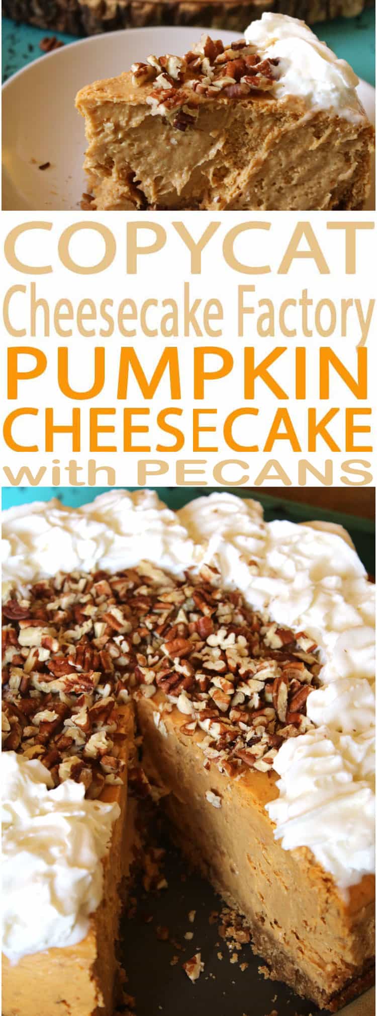 Pumpkin Cheesecake - A Cheesecake Factory Menu Favorite