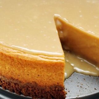 Gluten-Free Pumpkin Maple Cheesecake: With a buttery pecan oat crust and sweet maple glaze, this warm pumpkin infused cheesecake is the perfect addition to any menu.