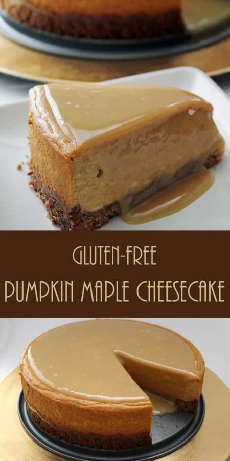 Gluten-Free Pumpkin Maple Cheesecake: With a buttery pecan oat crust and sweet maple glaze, this warm pumpkin infused cheesecake is the perfect addition to any menu.