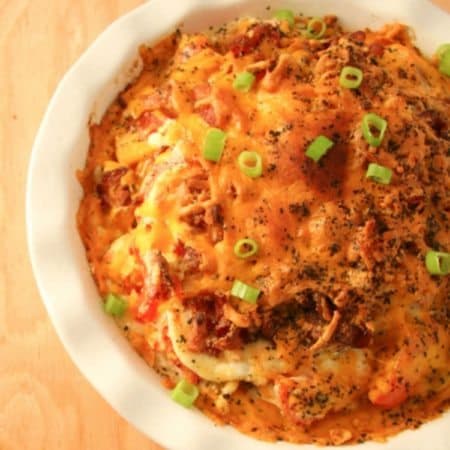 This 5 Layer Tomato Pie is so easy and delicious, everyone will ask for seconds! This recipe is made with every day ingredients you can pick up on your way home or even better, pick from the garden!