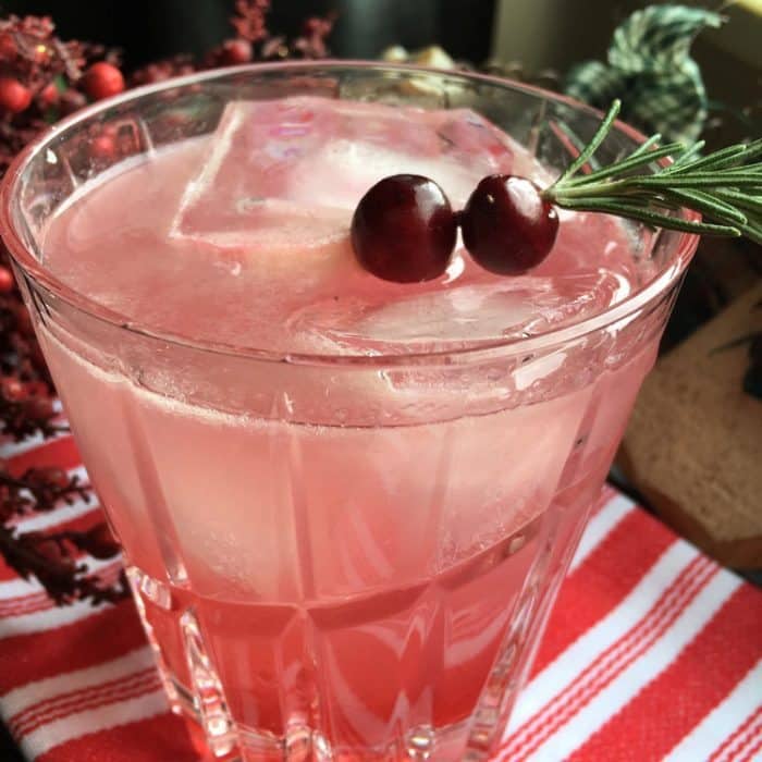 Cranberry Margarita being served