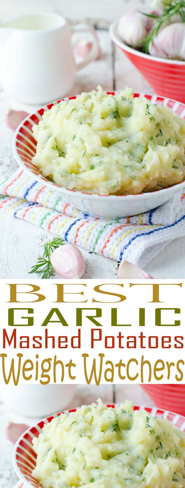 Weight Watchers Garlic Mashed Potatoes are an easy side dish recipe. You'll love these low fat mashed potatoes served alongside your main dish.