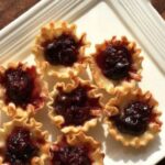 Brie & Dark Cherry Bites, a delicious appetizer recipe for a party or evening appetizers.