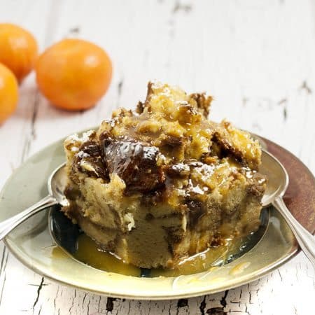 An easy and delicious bread pudding recipe for your crockpot, full of eggs, cream, cinnamon, panettone , and brandy. Don't forget the brandy!