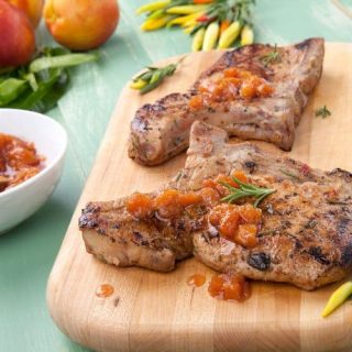 seared and baked pork chops recipe