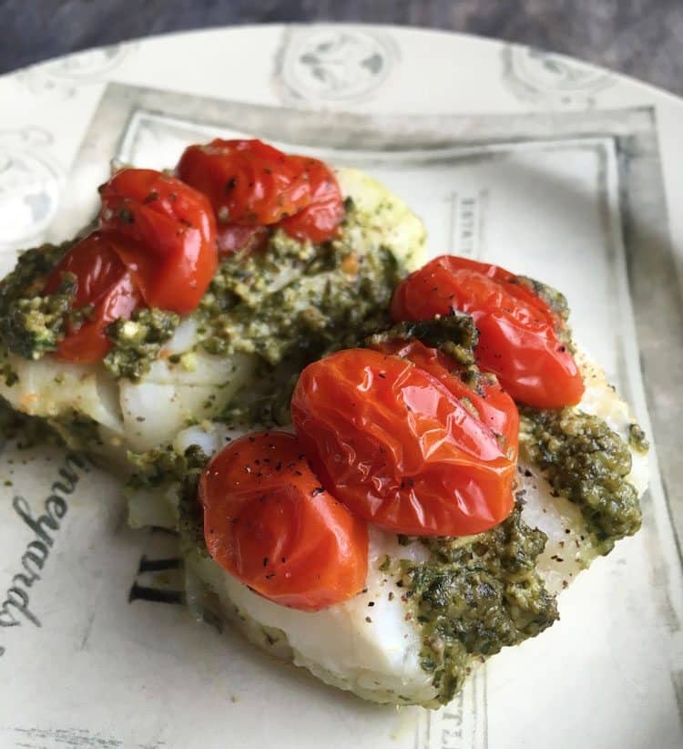 Baked Cod is a healthy dinner recipe with essential proteins and health benefits. We've topped our baked cod with tasty herbs and tomatoes.