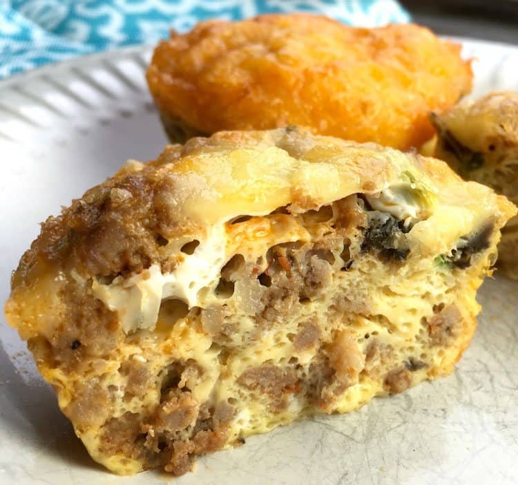 How to make Breakfast Muffins that are healthy for you. These low car spicy breakfast muffins will get your day started right.