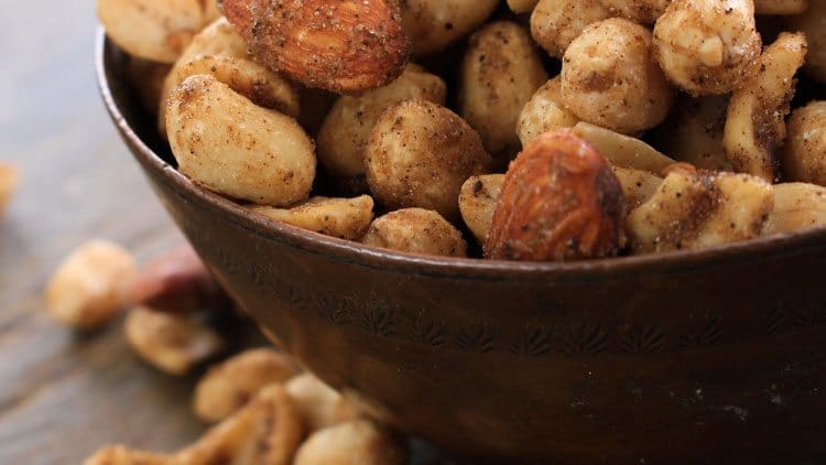 Seasoned Mix Nuts are an easy snack idea that is easy to make and don't require a lot of time to mix up.