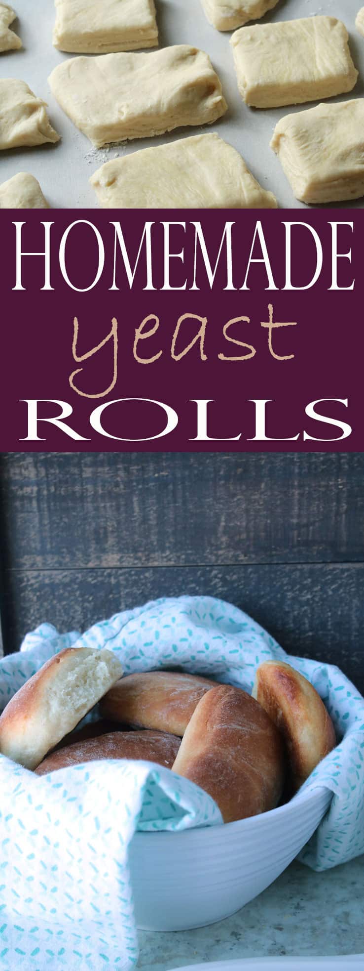 These are the BEST Homemade Yeast Rolls! You'll love this easy yeast rolls recipe that produces melt-in-your-mouth yeast rolls. #rolls #homemadeyeastrolls #easyyeastrolls