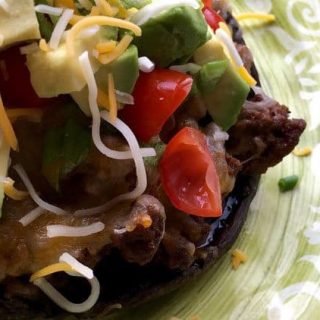 Taco-Stuffed Portobello Mushroom Caps