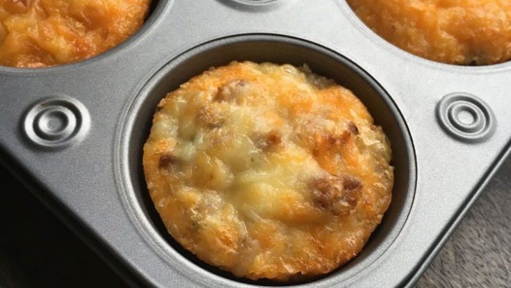 Low-Carb Portobello and Sausage Healthy Breakfast Muffin Recipe