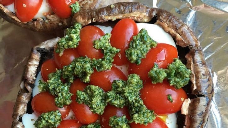 Mediterranean-Inspired Stuffed Portobello Mushrooms