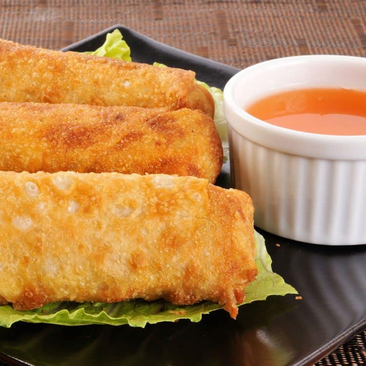 Pan-Fried Shrimp Egg Rolls - SheCooks.Design Pan-Fried Shimp Egg Rolls