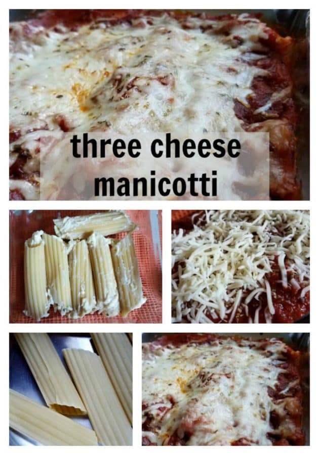 Enjoy a delicious Italian meal when you make these perfect three cheese manicotti recipe at home.