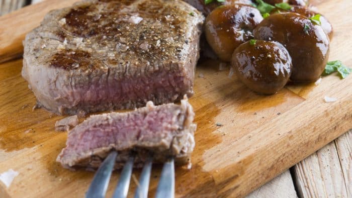Steak-with-Balsamic-Mushrooms