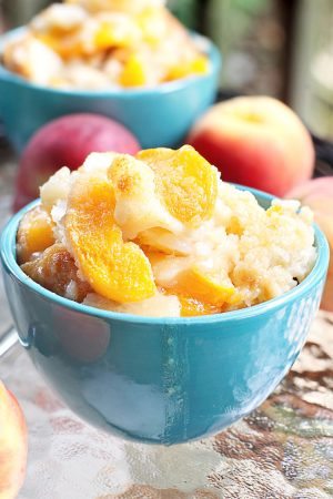 Weight Watchers Peach Cobbler - Under 3 points!