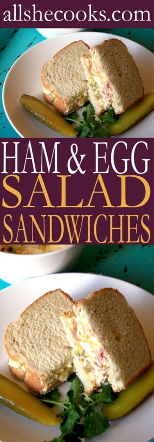 How to make Egg Salad Sandwiches with Ham. Absolutely delicious easy recipe that you will want to make again and again.