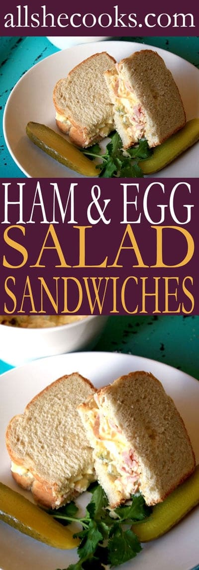 How to Make Boiled Eggs and Ham and Egg Salad Sandwiches - All She Cooks