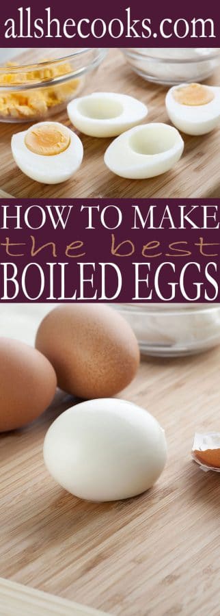 Learn How to Make Boiled Eggs the easy way. Our boiled eggs come out perfect every time with this easy method to boil eggs AND they are so easy to peel!