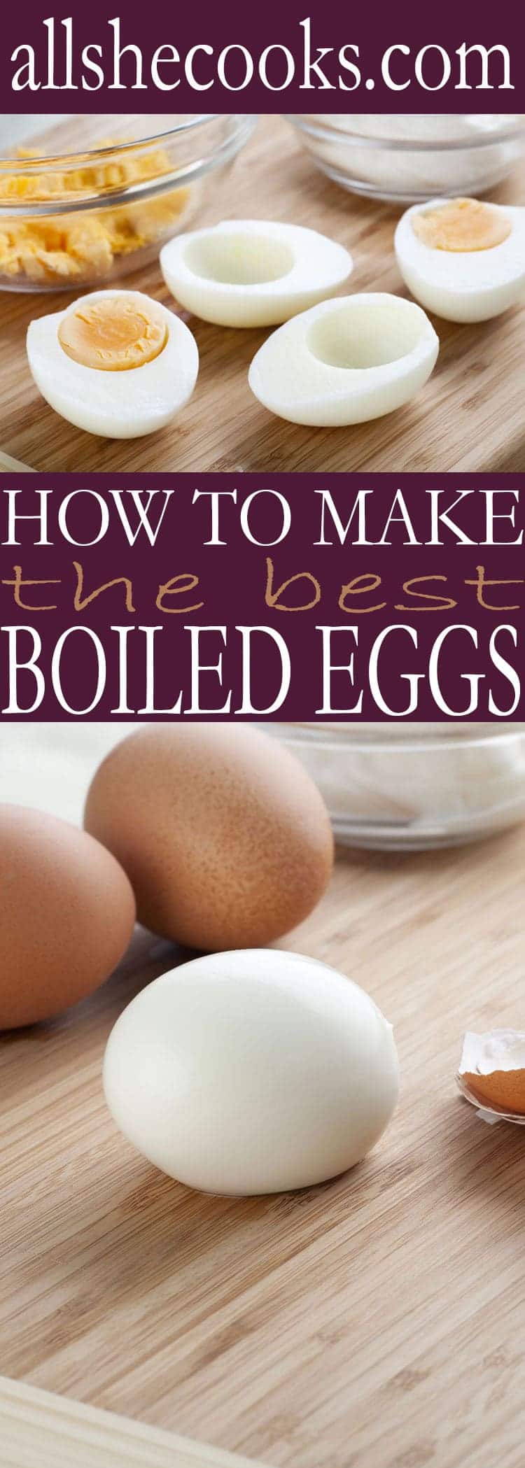 How to Make Boiled Eggs and Ham and Egg Salad Sandwiches - All She Cooks